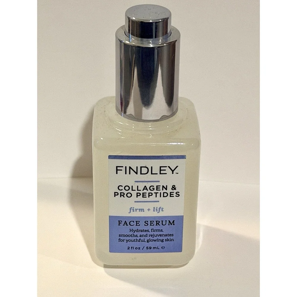 FINDLEY Collagen & Pro Peptides Firm + Lift Hydrate Glow Skin Face Serum 2 fl